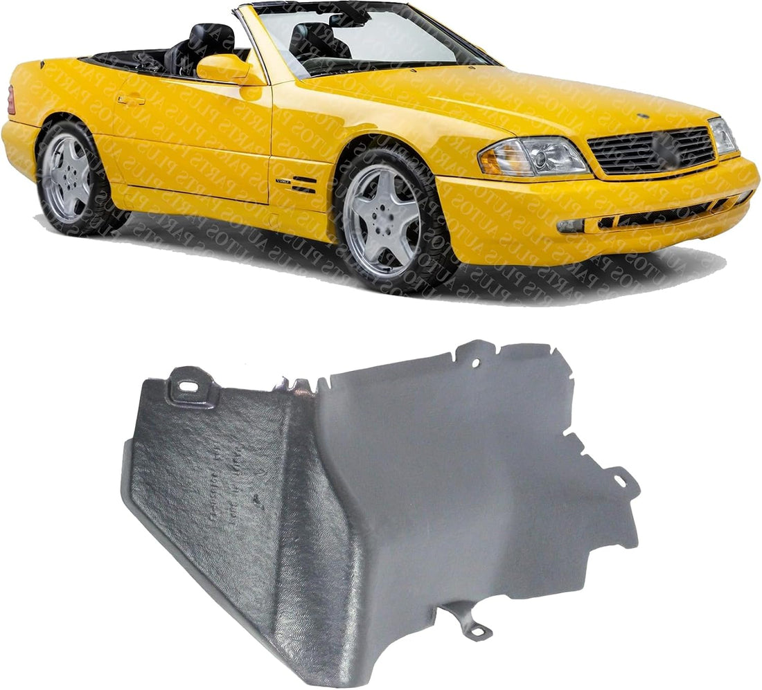 Front Fender Liner Rear Section Right Passenger Side Direct Replacement Compatible With 1990-2002 Mercedes Benz SL-Class MB1251112 1296981230