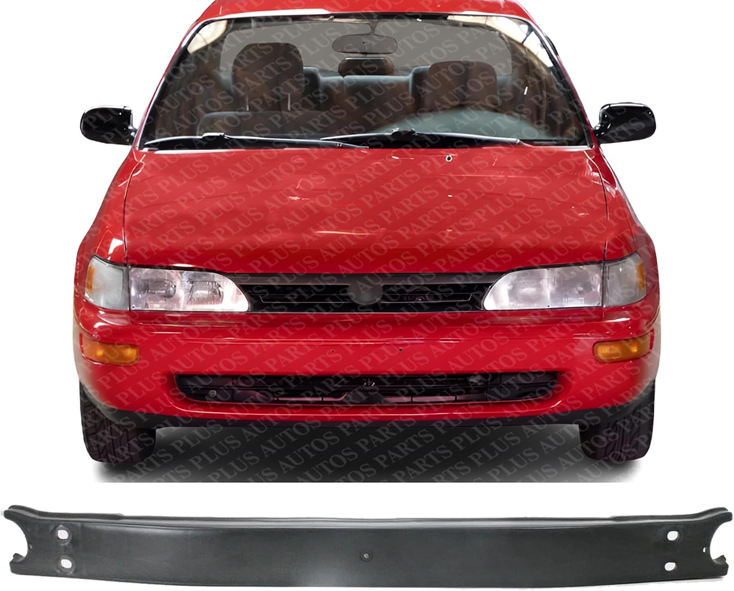 Front Bumper Reinforcement Fiberglass Direct Replacement Compatible With 1993-1997 Geo Prizm/Toyota Corolla TO1006135 5213112170