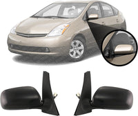 Front Power Mirror Manual Folding Heated Primed Right Passenger & Left Driver Side Direct Replacement Compatible With 2004-2009 Toyota Prius TO1320229 TO1321229 8794047101