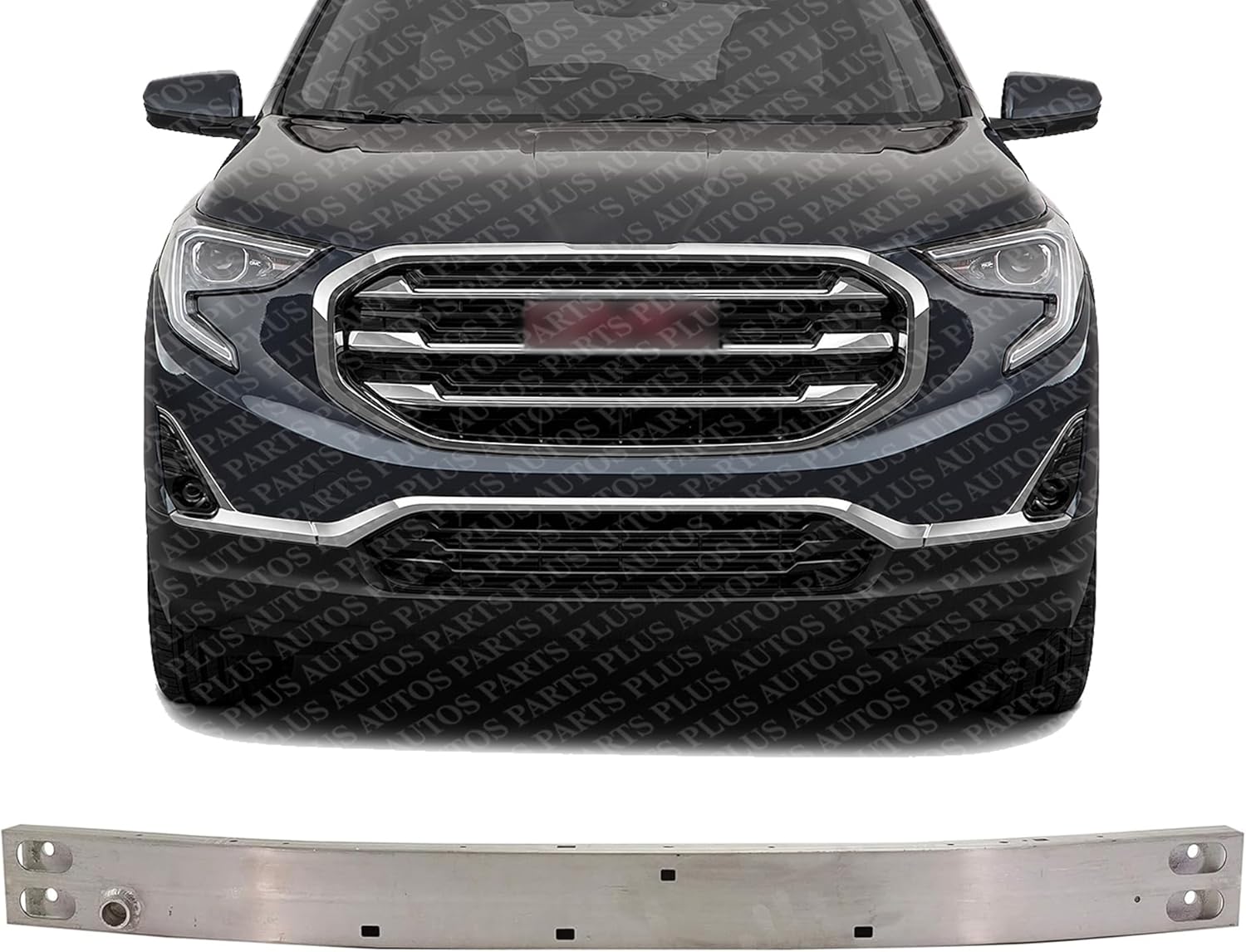 Front Bumper Reinforcement Aluminum Direct Replacement Compatible With 2018-2024 GMC Terrain/Chevrolet Equinox GM1006697 84336944 84749869