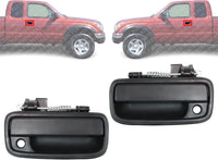 Set of 2 Front Door Handle Textured Left Driver & Right Passenger Side Direct Replacement Compatible with 1995-2004 Toyota Tacoma TO1310117 TO1311117 6922035020 6921035020
