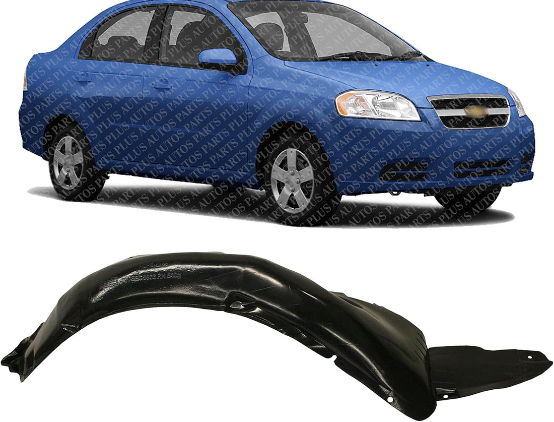 Front Fender Liner Right Passenger Side Direct Replacement Compatible With 2007-2011 Chevrolet Aveo GM1251127 96648531