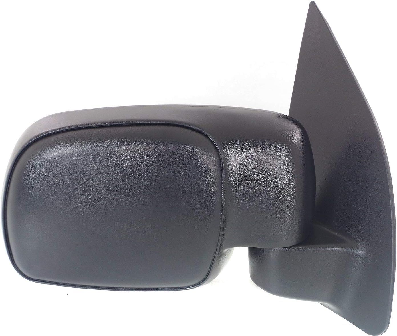 Front Power Mirror Manual Folding Non-Heated Textured Right Passenger Side Direct Replacement Compatible With 1999-2010 Ford F-Series Super Duty FO1321217 F81Z17682AAA
