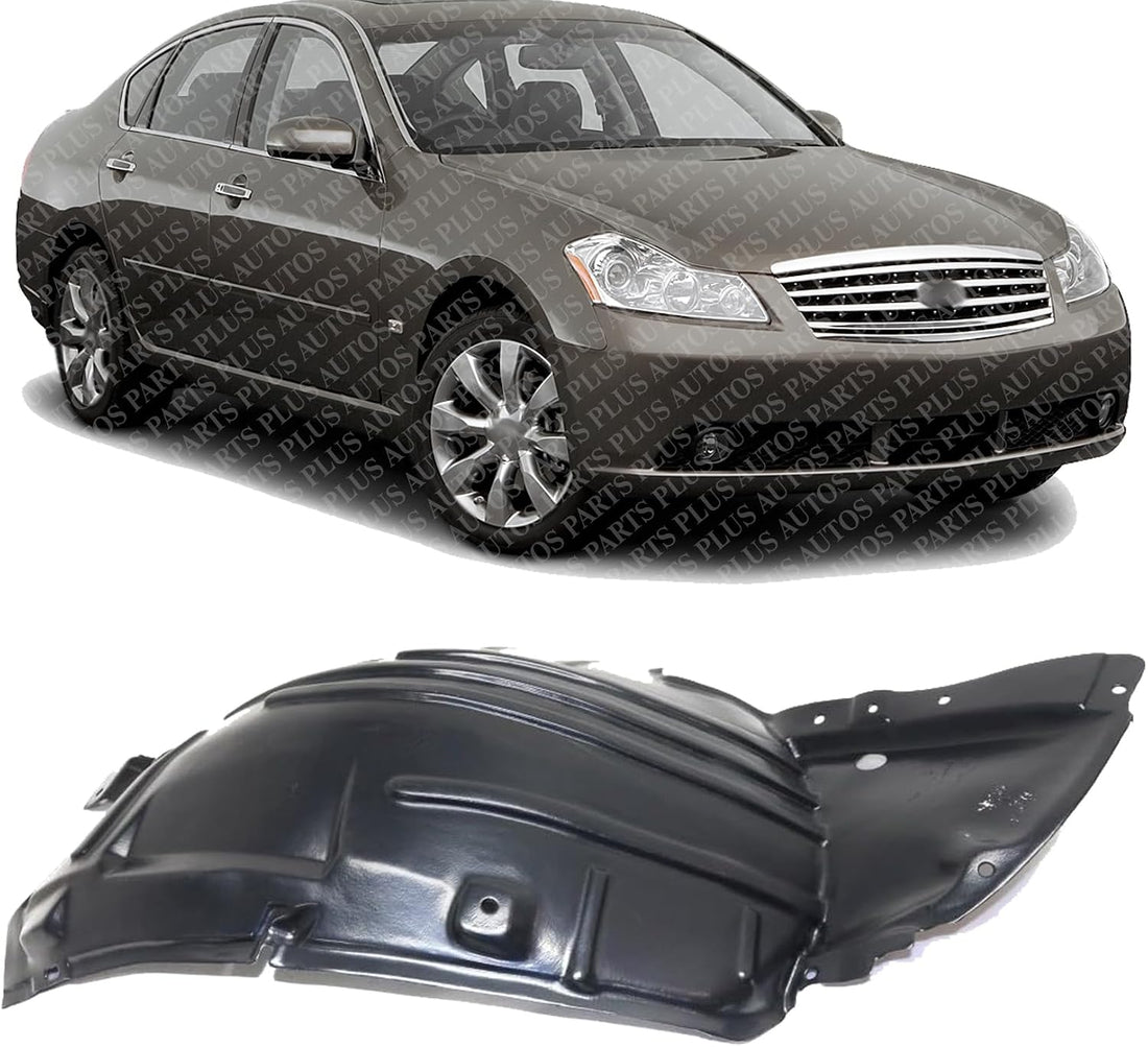Front Section Fender Liner Right Passenger Side Direct Replacement Compatible With 2006-2007 Infiniti M35 IN1251110 63844EG000