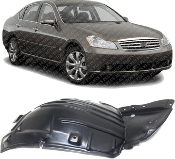 Front Section Fender Liner Right Passenger Side Direct Replacement Compatible With 2006-2007 Infiniti M35 IN1251110 63844EG000