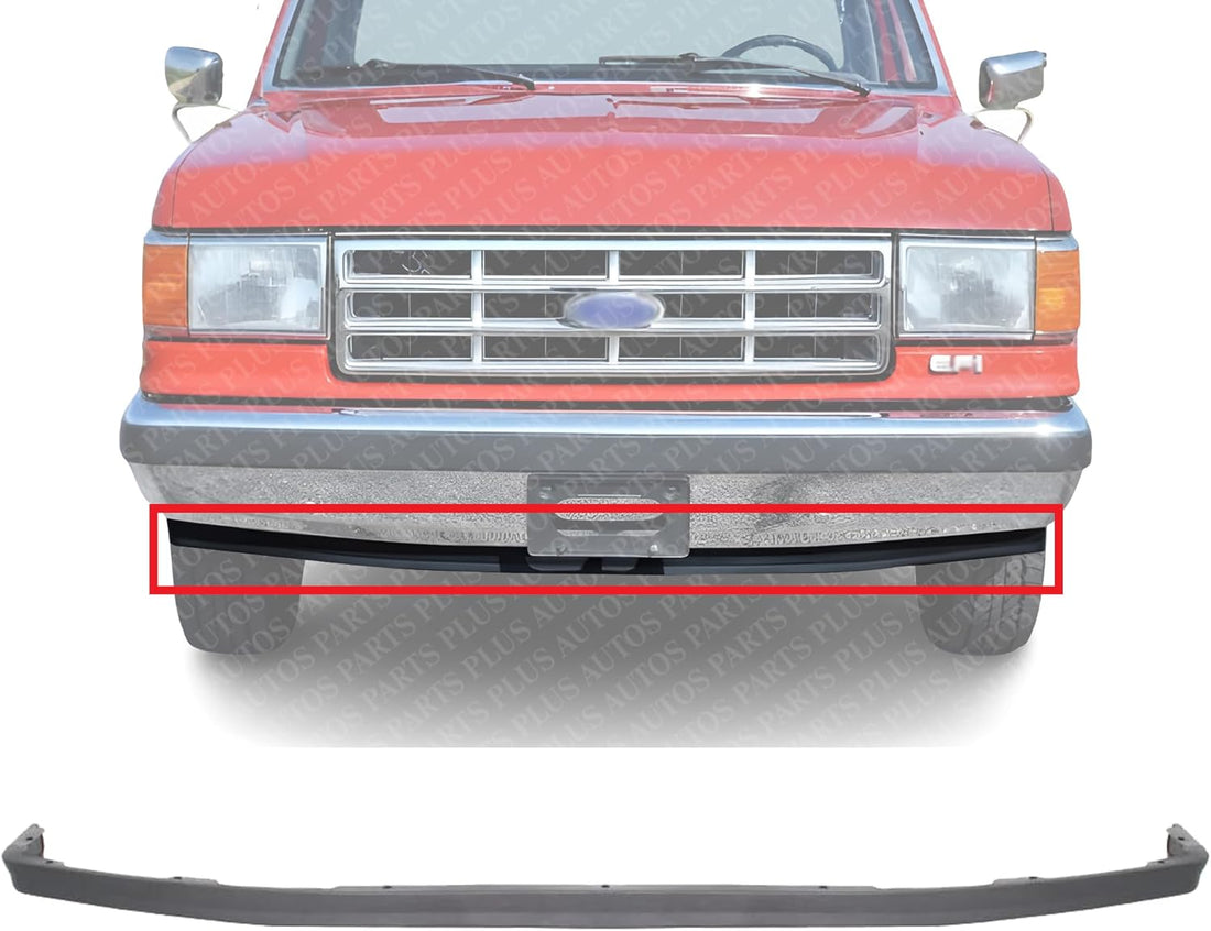Front Lower Valance Air Dam Deflector Plastic Direct Replacement Compatible with 1987-1991 Ford Bronco FO1093101 E7TZ15001A06A