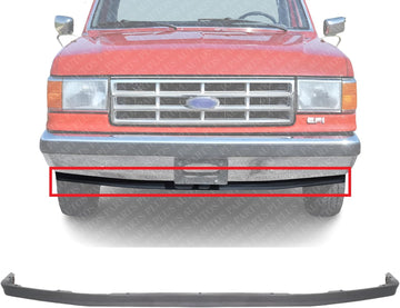 Front Lower Valance Air Dam Deflector Plastic Direct Replacement Compatible with 1987-1991 Ford Bronco FO1093101 E7TZ15001A06A