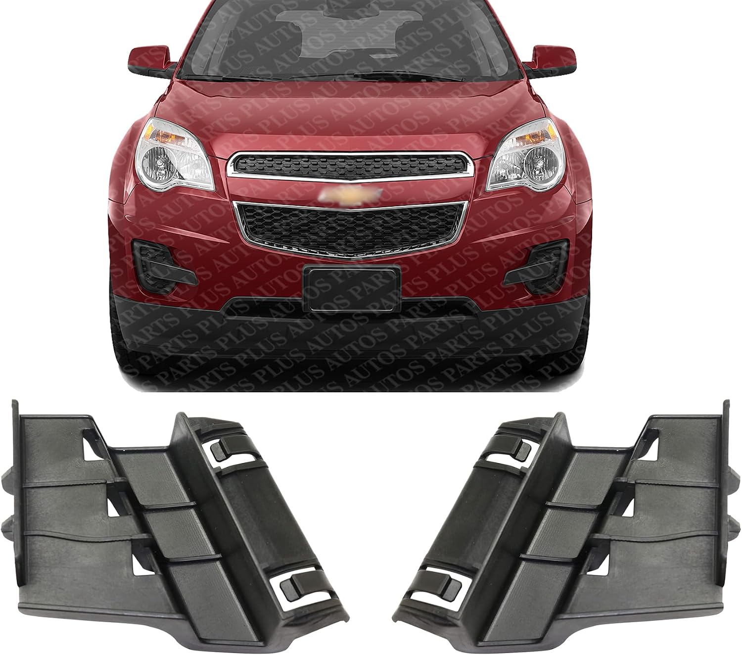 Set of 2 Front Head Light Bracket Left Driver & Right Passenger Side Direct Replacement Compatible with 2010-2015 Chevrolet Equinox GM2509121 GM2508121 20838551 20838550