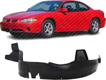 Front Fender Liner Left Driver Side Direct Replacement Compatible With 1997-2003 Pontiac Grand Prix GM1248131 10309518