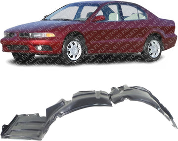 Front Fender Liner Left Driver Side Direct Replacement Compatible With 2002-2003 Mitsubishi Galant MI1248109 MR972841