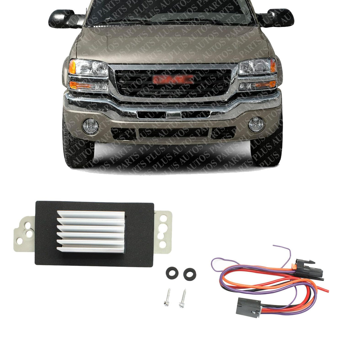 Front Or Rear Blower Motor Resistors with Automatic Temperature Control Direct Replacement Compatible with 1999-2007 Chevrolet Silverado / 2000-2013 Chevrolet Impala REPC191807