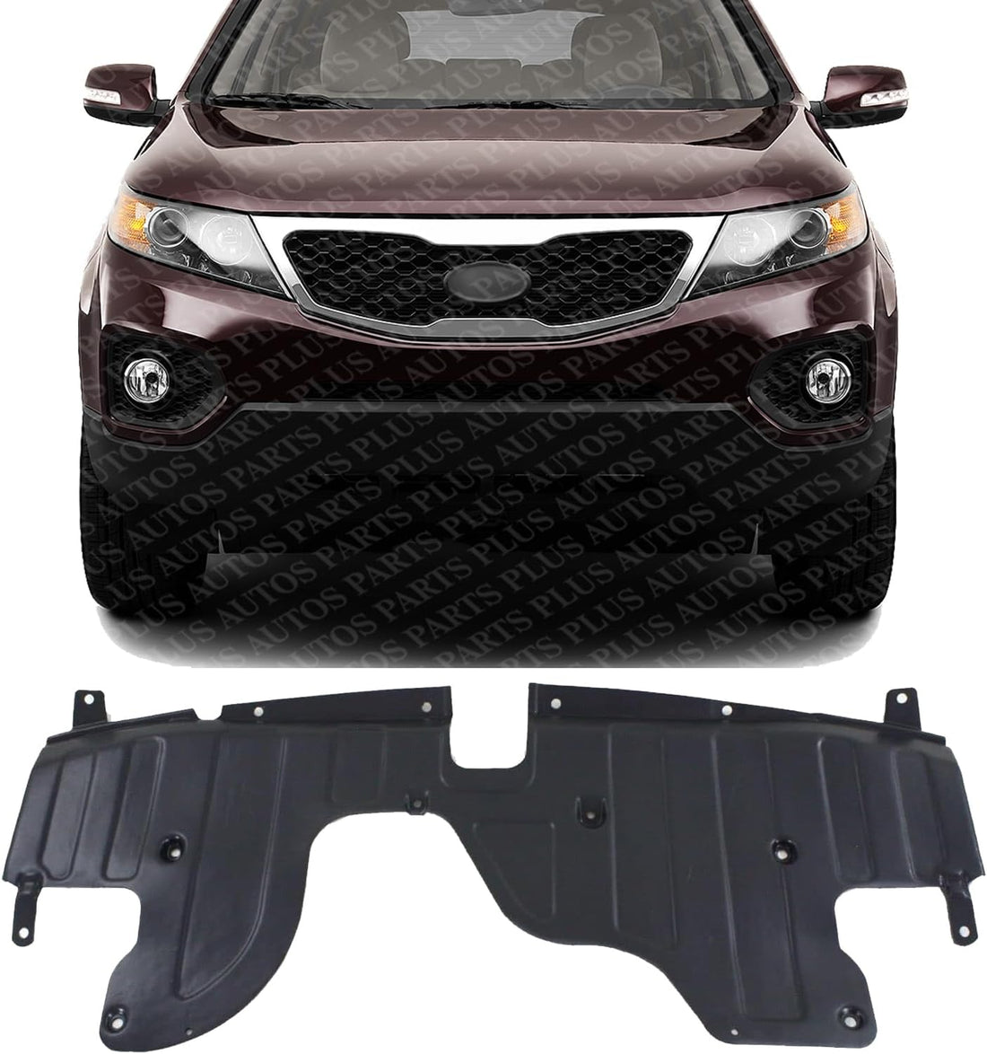 Front Engine Splash Shield Under Cover Direct Replacement Compatible with 2011-2013 Kia Sorento KI1228127 291101U200
