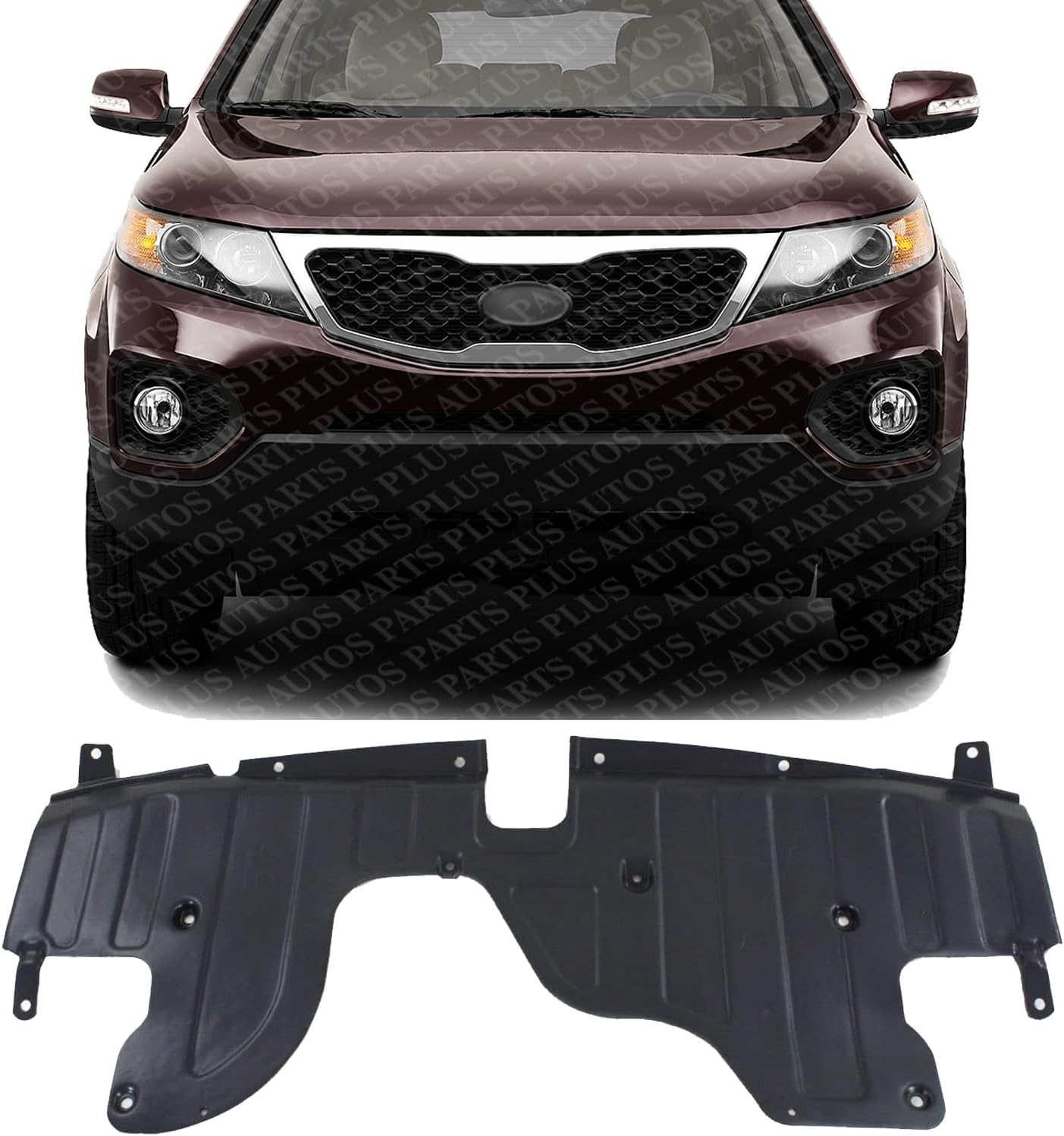 Front Engine Splash Shield Under Cover Direct Replacement Compatible with 2011-2013 Kia Sorento KI1228127 291101U200
