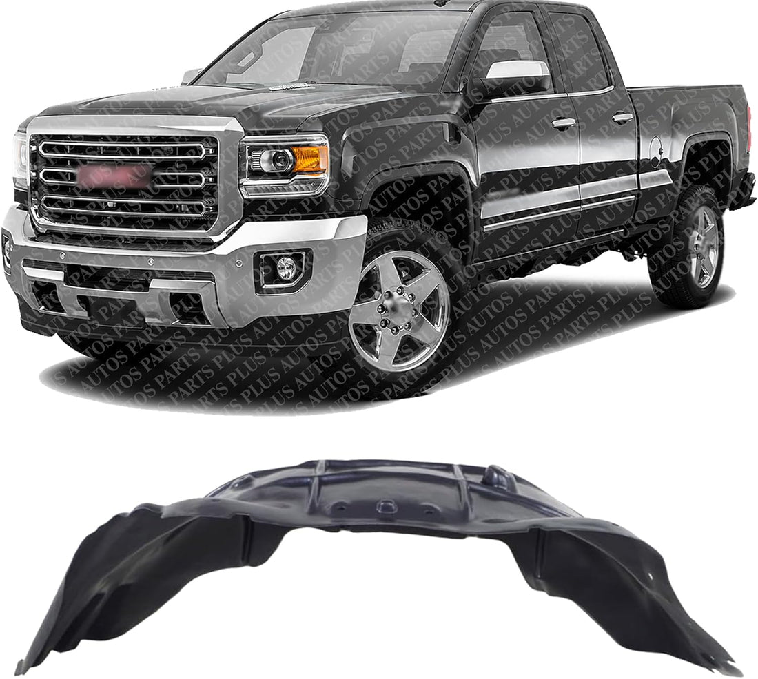 Front Fender Liner Left Driver Side Direct Replacement Compatible With 2015-2019 GMC Sierra 2500HD 3500HD GM1248245 22763673-PFM