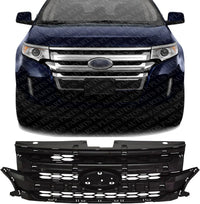 Front Grille Assembly Primed Shell And Insert Direct Replacement Compatible With 2012-2014 Ford Edge FO1223125 CT4Z8A284BA