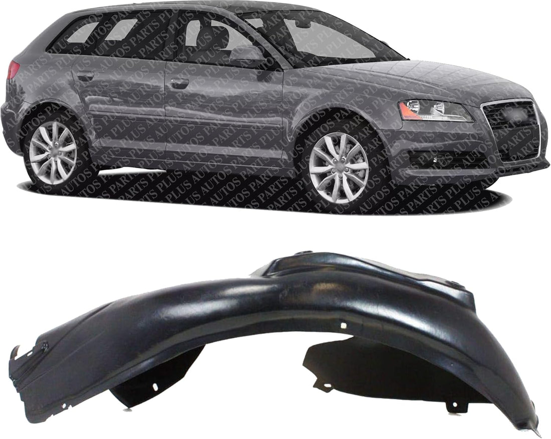 Front Fender Liner Rear Section Right Passenger Side Direct Replacement Compatible With 2006-2013 Audi A3 AU1251102 8P0821172G