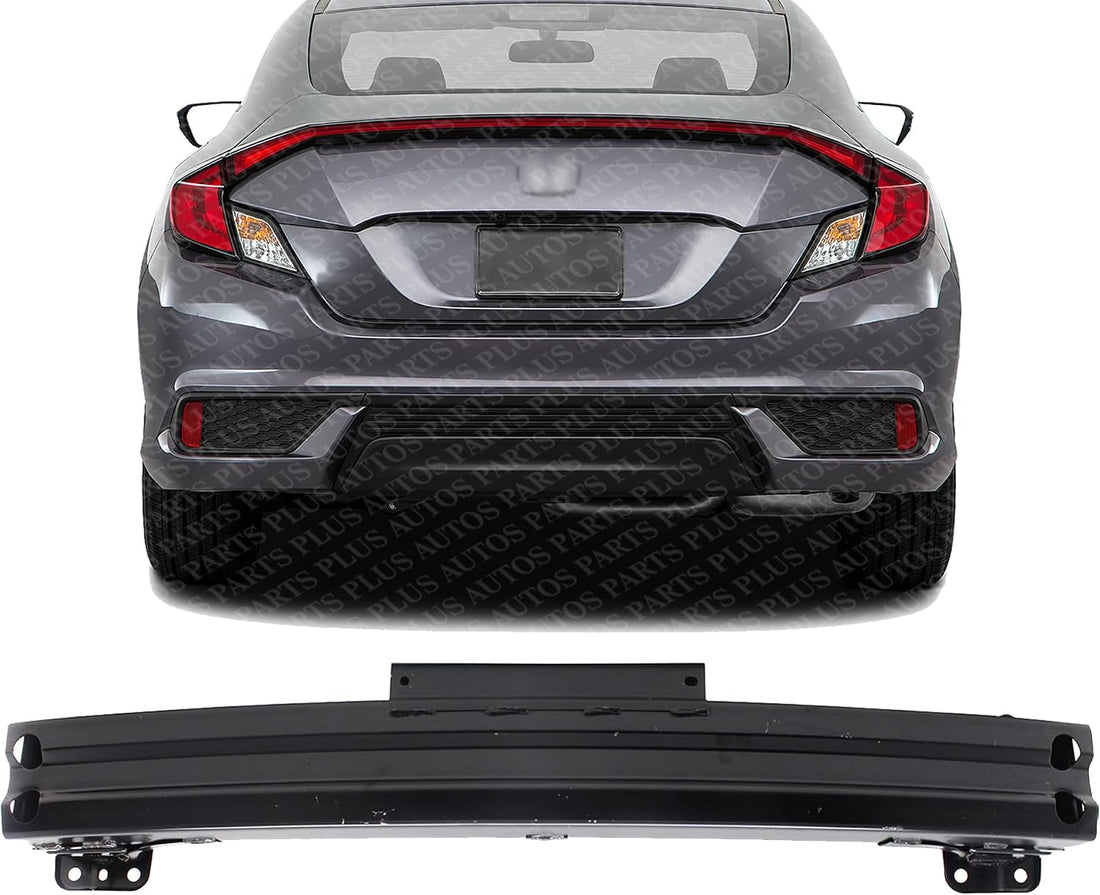 Rear Bumper Reinforcement Bar Steel Direct Replacement Compatible With 2016-2024 Honda Civic / 2023-2025 Acura Integra HO1106196 71530TBAA11 71530TBAA10