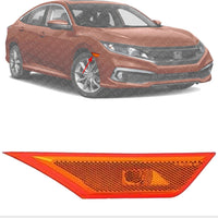 Front Side Marker Lamp Assembly Right Passenger Side Direct Replacement Compatible With 2016-2021 Honda Civic HO2551127 33800TBAA02
