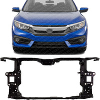 Front Radiator Support Assembly Plastic With Steel Direct Replacement Compatible With 2018 Honda Civic HO1225203 71410TBAA21