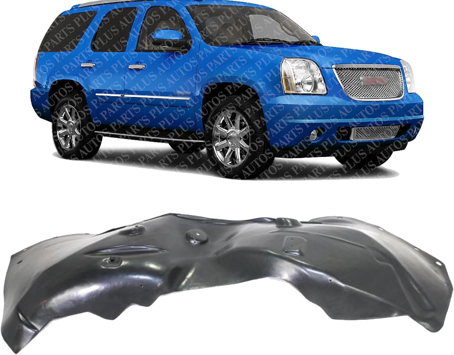 Front Fender Liner Right Passenger Side Direct Replacement Compatible with 2008-2013 Chevrolet Tahoe/GMC Yukon GM1249202 GM1249203 22860092 22860094