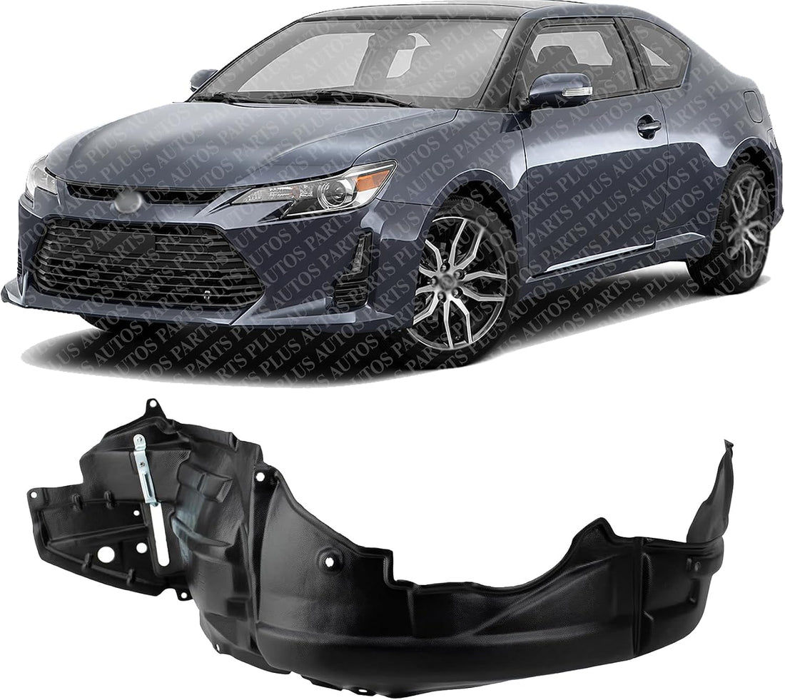 Front Fender Liner Left Driver Side Direct Replacement Compatible With 2014-2016 Scion tC SC1248111 5387621110