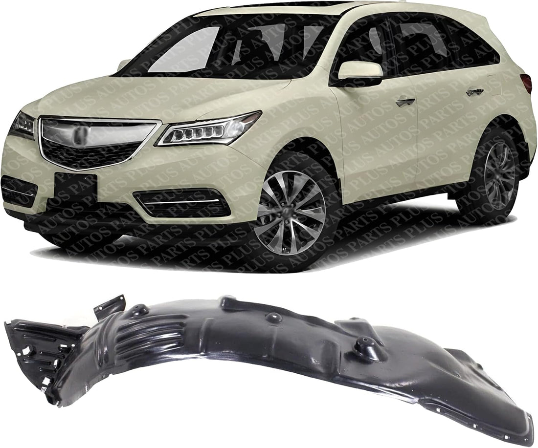 Front Fender Liner Left Driver Side Direct Replacement Compatible With 2014-2015 Acura MDX AC1248131 74151TZ5A00