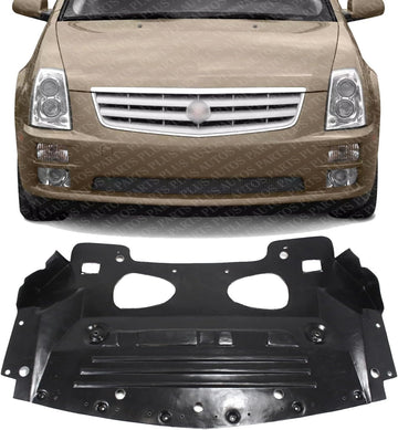 Front Engine Splash Shield Under Cover Air Deflector Direct Replacement Compatible with 2005-2009 Cadillac STS GM1228126 25802477