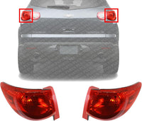 Set Of 2 Tail Light Outer Assembly Red Lens Left Driver & Right Passenger Side Direct Replacement Compatible With 2009-2012 Chevrolet Traverse GM2801238 GM2800238 15912686 15912687
