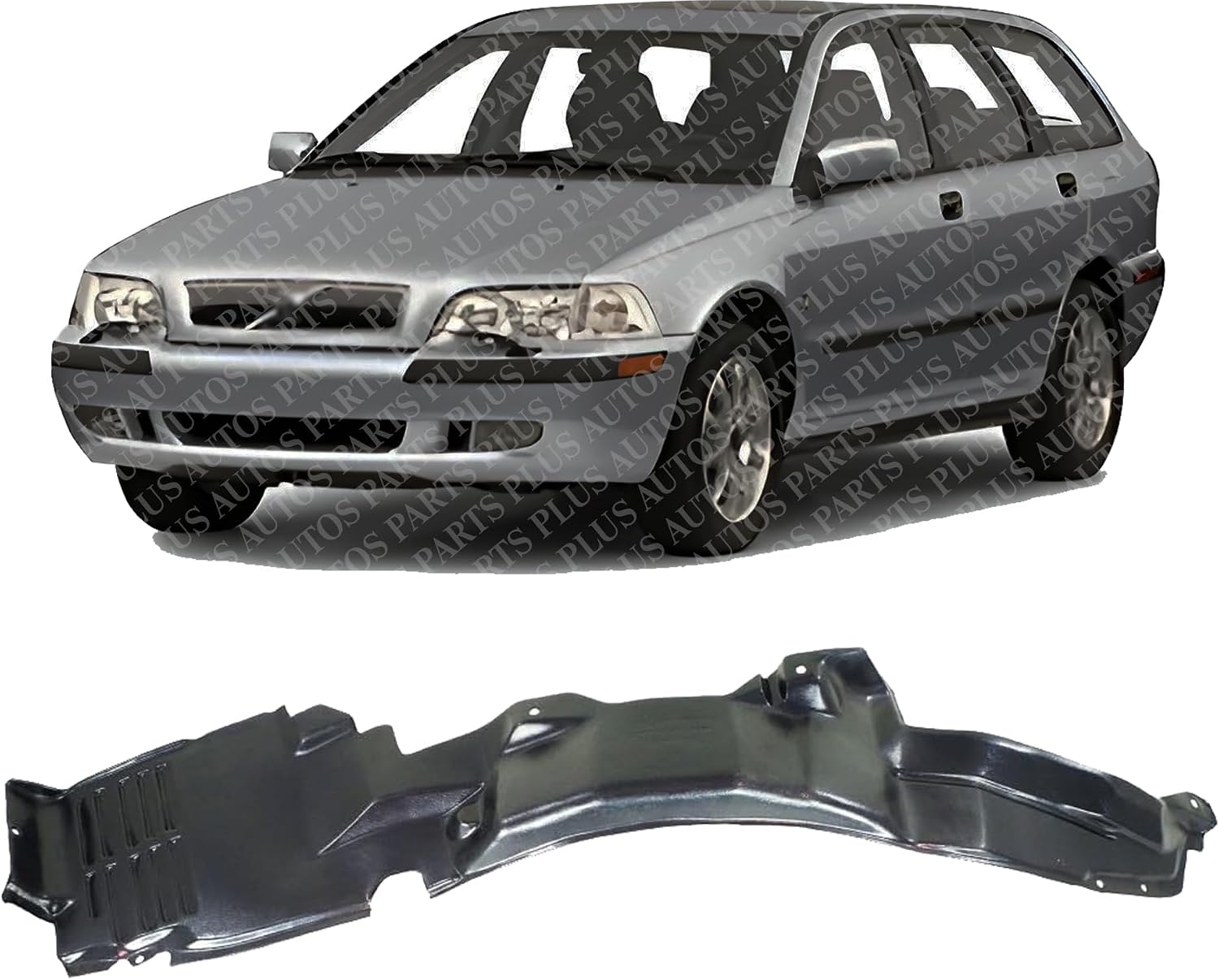 Front Fender Liner Left Driver Side Direct Replacement Compatible With 2000 Volvo S40 / V40 VO1248103 308654540