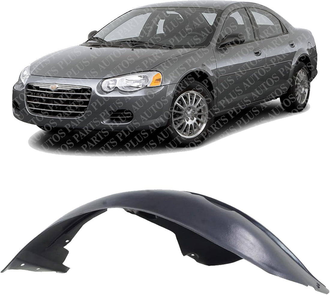 Front Fender Liner Rear Section Left Driver Side Direct Replacement Compatible With 2001-2006 Chrysler Sebring CH1248124 4878647AD
