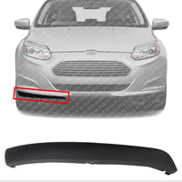 Front Bumper Lower Valance Panel Textured Right Passenger Side Direct Replacement Compatible With 2012-2014 Ford Focus FO1095245 CP9Z17626A