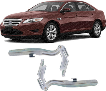AUTOS PARTS PLUS Set of 2 Front Hood Hinge Steel Right Passenger & Left Driver Side Direct Replacement Compatible with 2010-2019 Ford Taurus FO1236163 FO1236162 AG1Z16796A AG1Z16797A