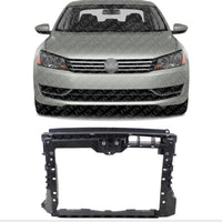 Front Radiator Support Plastic with Steel Direct Replacement Compatible with 2012-2015 Volkswagen Passat VW1225138 561805588B9B9