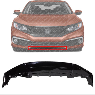 Front Bumper Grille Textured Direct Replacement Compatible With 2017-2021 Honda Civic HO1036129 71102TGGA50