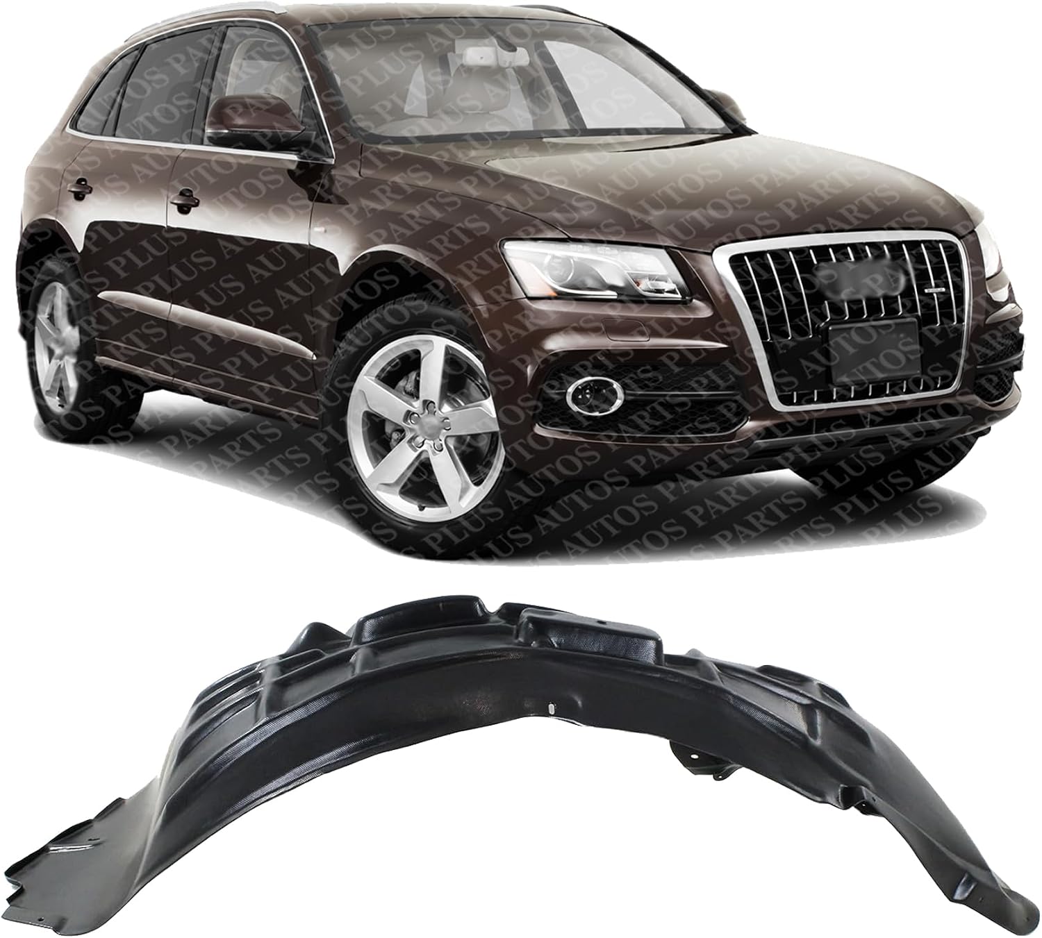 Front Fender Liner Right Passenger Side Direct Replacement Compatible With 2009-2017 Audi Q5 / 2014-2017 SQ5 AU1249122 AU1249143 8R0821172F 8R0821172K