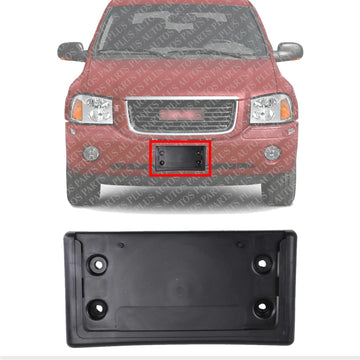 Front License Plate Bracket Direct Replacement Compatible with 2002-2009 GMC Envoy GM1068117 15032014
