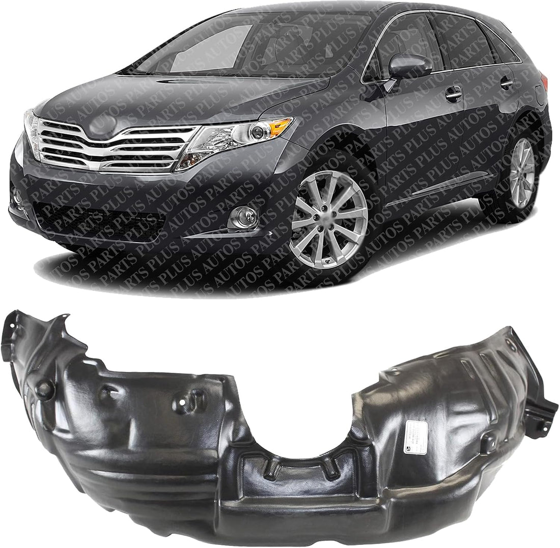 Front Fender Liner Left Driver Side Direct Replacement Compatible With 2009-2012 Toyota Venza TO1248157 538760T010