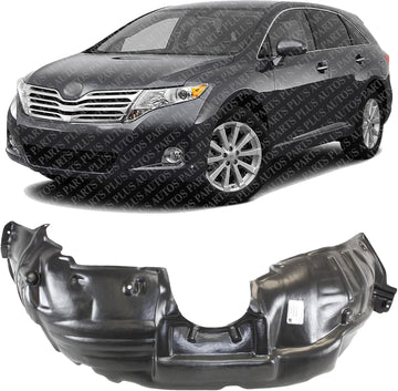 Front Fender Liner Left Driver Side Direct Replacement Compatible With 2009-2012 Toyota Venza TO1248157 538760T010