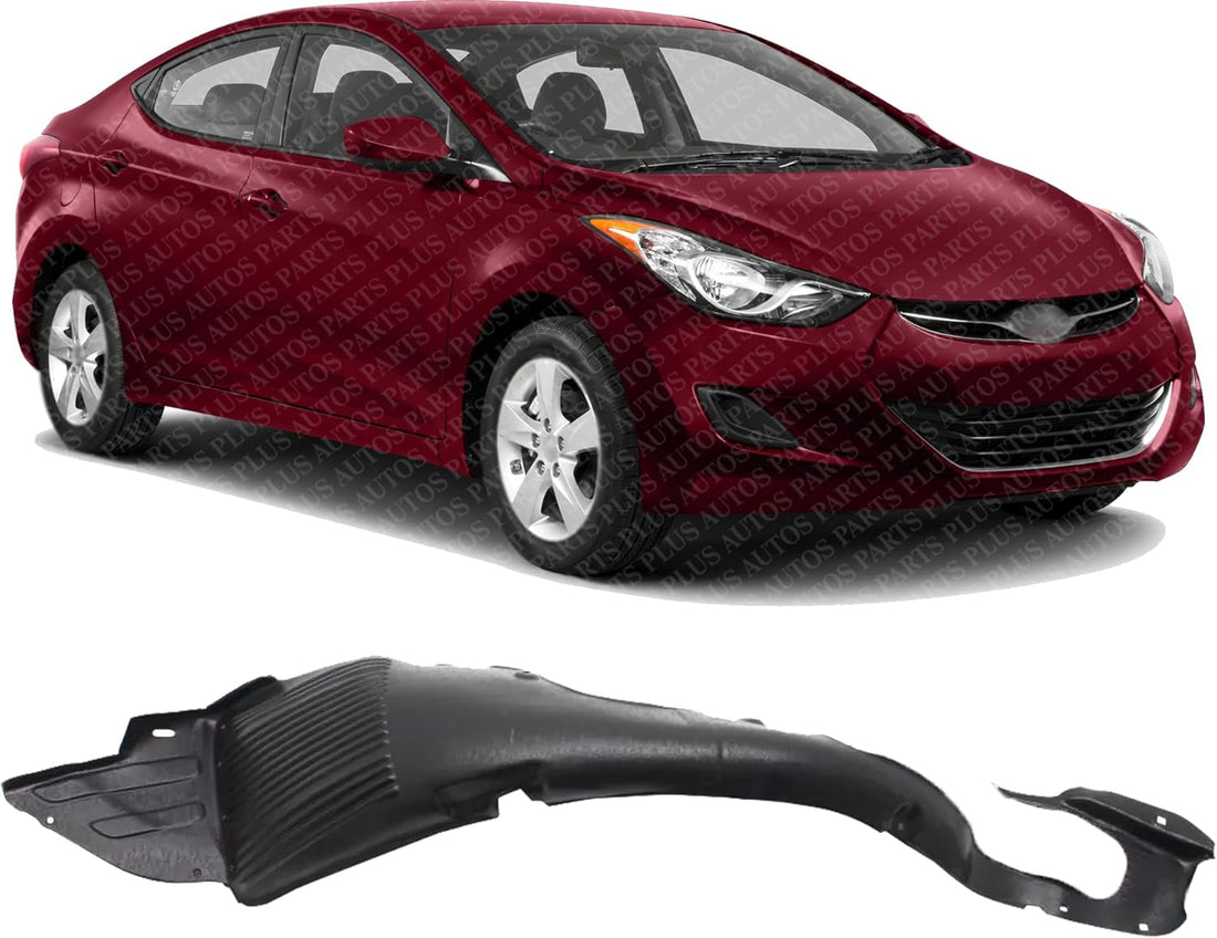 Front Fender Liner Right Passenger Side Direct Replacement Compatible With 2013-2015 Hyundai Elantra HY1249138 86812A5000