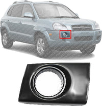Front Fog Light Molding Primed Right Passenger Side Direct Replacement Compatible With 2005-2009 Hyundai Tucson HY2599100 865582E000