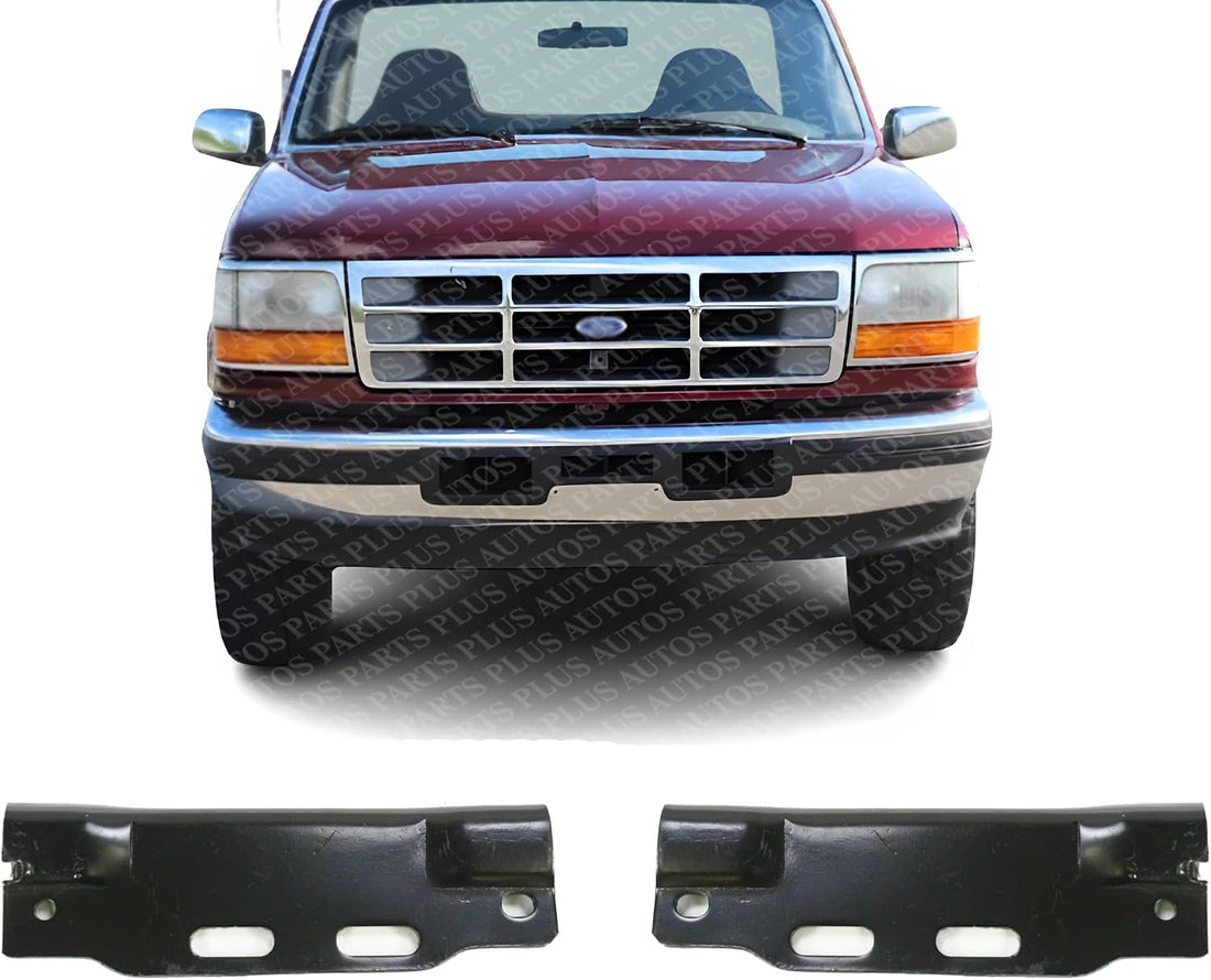 Set of 2 Front Bumper Mounting Arm Bracket Left Driver & Right Passenger Side Direct Replacement Compatible with 1992-1997 Ford F-Series FO1066108 FO1067108 F2TZ17752A F2TZ17752B