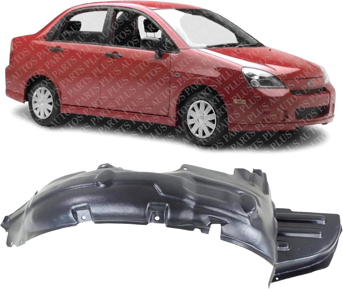 Front Fender Liner Right Passenger Side Direct Replacement Compatible With 2002-2004 Suzuki Aerio SZ1249110 7231154G51