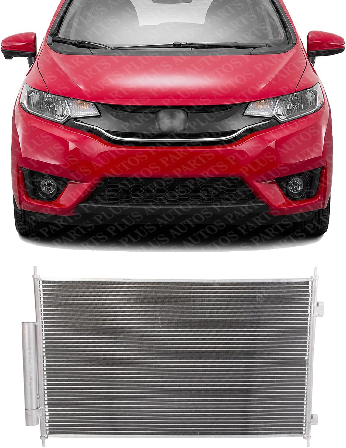 Front A/C Condenser Aluminum Core Direct Replacement Compatible With 2016-2022 Honda HR-V HO3030162 80110T7WA01