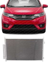Front A/C Condenser Aluminum Core Direct Replacement Compatible With 2016-2022 Honda HR-V HO3030162 80110T7WA01