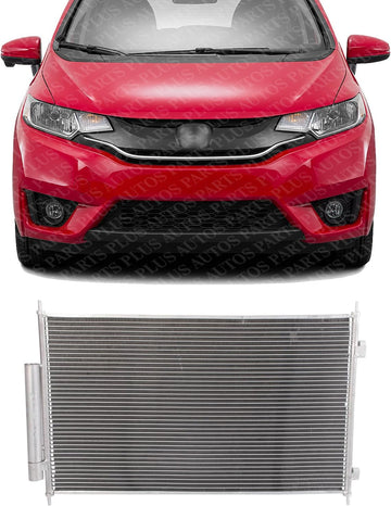 Front A/C Condenser Aluminum Core Direct Replacement Compatible With 2016-2022 Honda HR-V HO3030162 80110T7WA01