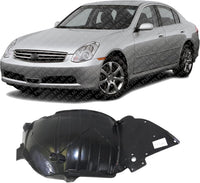 Front Section Fender Liner Left Driver Side Direct Replacement Compatible With 2005-2006 Infiniti G35 IN1250108 63845AC500