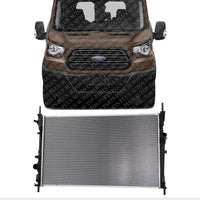 Front Radiator Aluminum Core Direct Replacement Compatible With 2015-2019 Ford Transit-150 250 350 FO3010329 CK4Z8005B