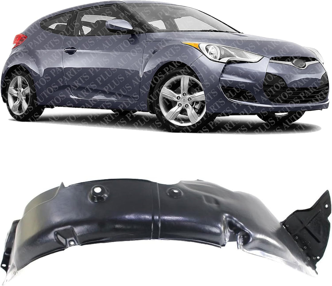 Front Fender Liner Right Passenger Side Direct Replacement Compatible With 2013 Hyundai Veloster HY1249151 868122V500