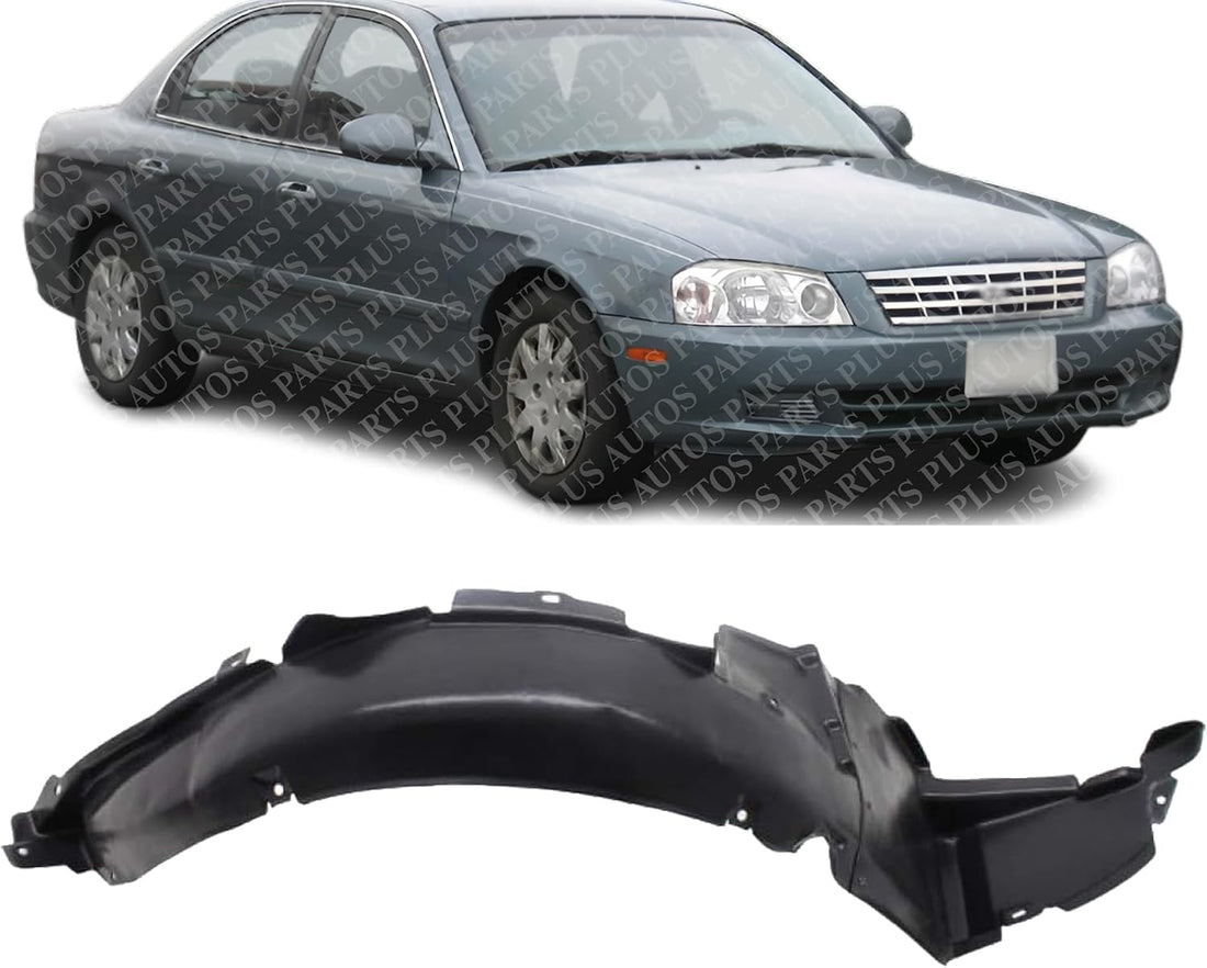 Front Fender Liner Right Passenger Side Direct Replacement Compatible With 2001-2002 Kia Optima/Magentis KI1249103 868123C000