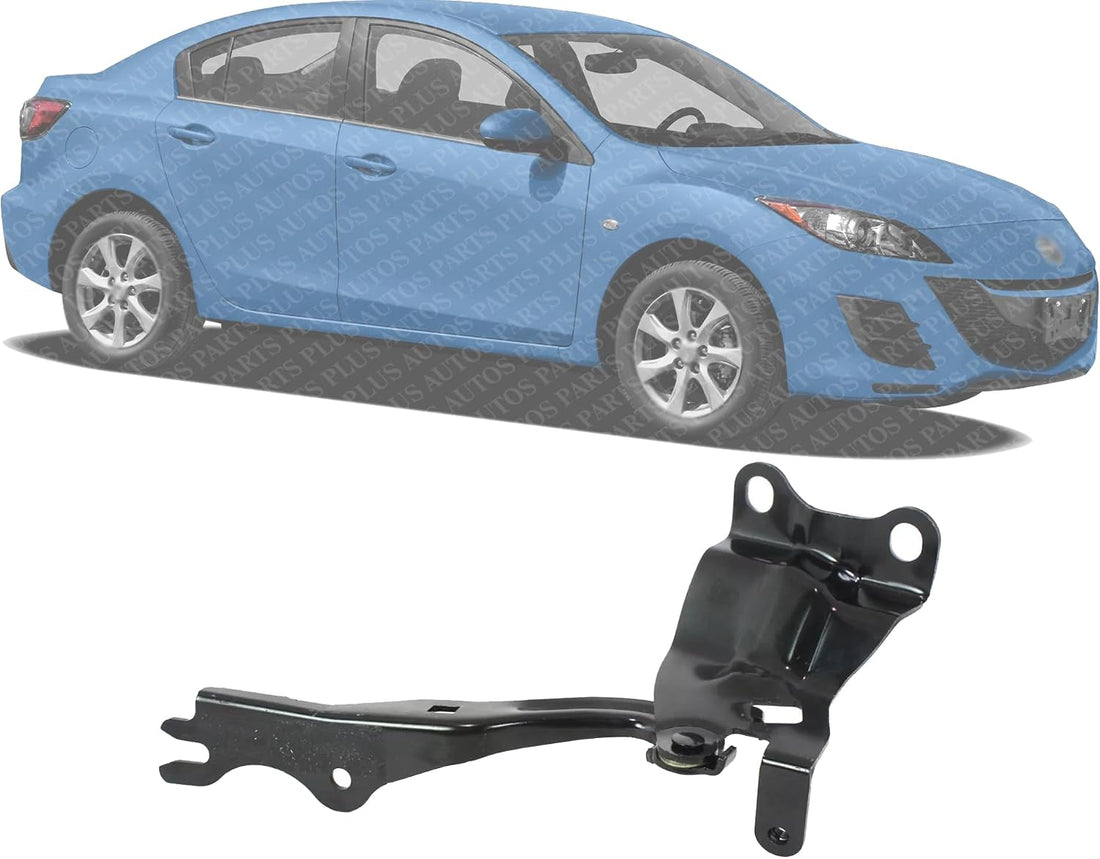Front Hood Hinge Steel Right Passenger Side Direct Replacement Compatible With 2010-2012 Mazda 3 MA1236121 BBM252410B